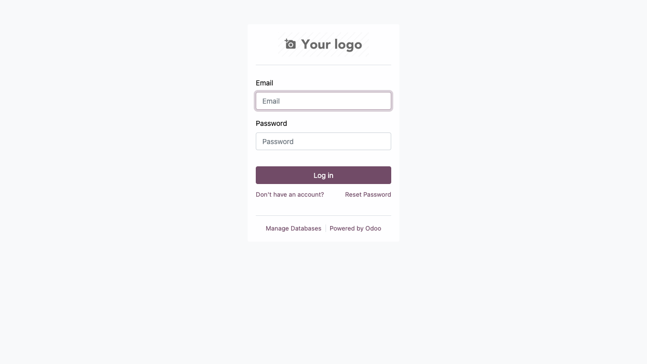 หน้าจอ Login